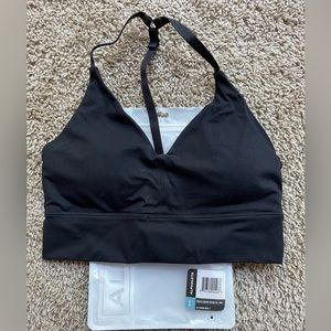 NEW Alphalete Alphalux Wonder Bra Sports Bra - Black